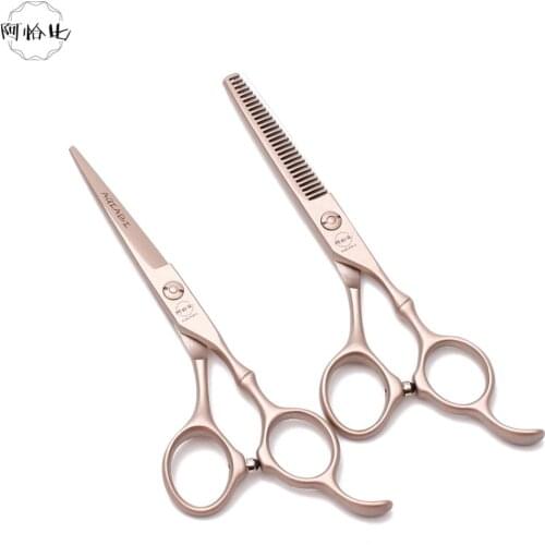 A9030 6" JP Stainless Rose Gold Professional Hair Scissors Regular Scissors Thinning Shears Hairdressing Scissors Barber Shears