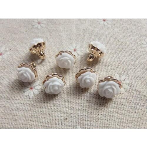 Free shipping 50pcs/lot quality flower shirt cardigan button cufflinks decoration button childrens clothing button