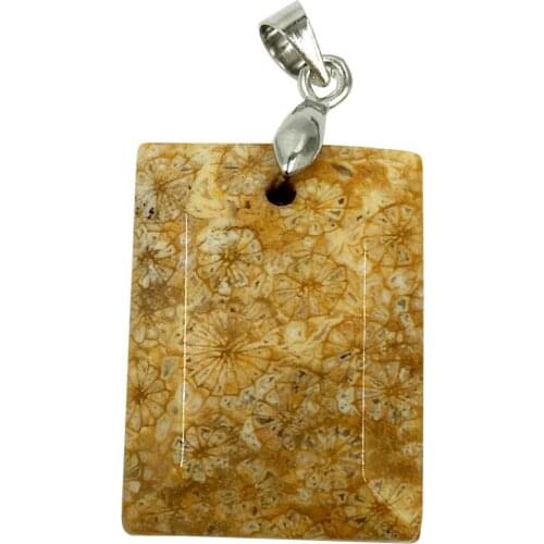 Free Shipping Women Fashion Jewelry Beautiful Chrysanthemum stone Oblong Art Pendant Bead 1pcs C8066