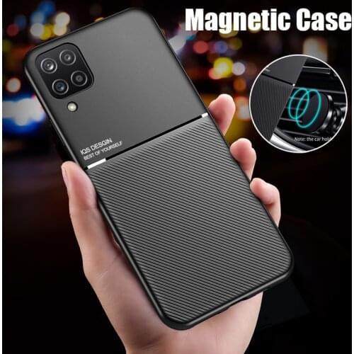 Case For Samsung Galaxy A42 Phone Magnetic Car Plate Cover For Samsung Galaxy A42 Luxury Leather Cover Coque