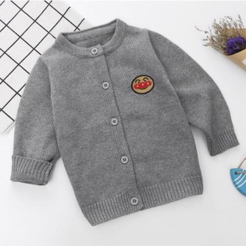 Kaiya Angel Children Spring Autumn Cotton Knitted Cardigan Sweater Long Sleeve Kids Boys Sweater Coat Clothing
