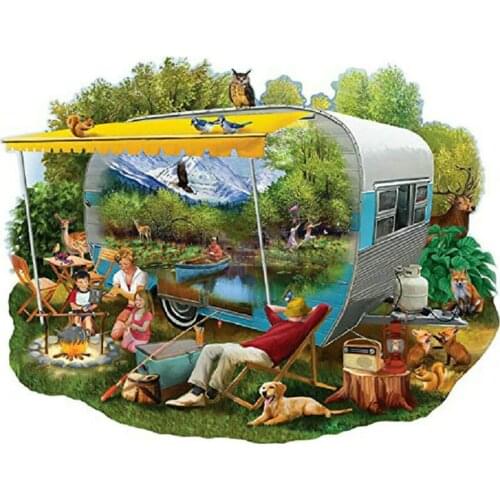 DIY 5D Diy Diamond Painting Christmas Camping rhinestones Mosaic scenery Full Diamond Embroidery Cross Stitch Needlework