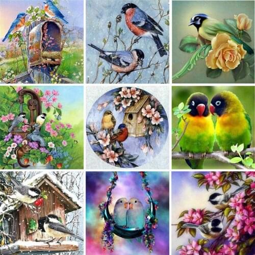 EverShine DIY 5D Diamond Embroidery Bird Diamond Painting Full Square Animals Cross Stitch Handmade Sale Home Decoration