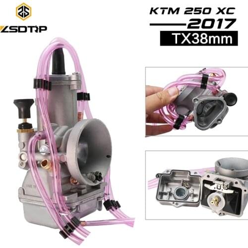 ZSDTRP TX38 Carburetor Motorcycle Carburetor For MIKUNI TX38 38mm KTM 250 XC 2017 Motorcycle Carburetor 2T SUV Fit 200-350cc