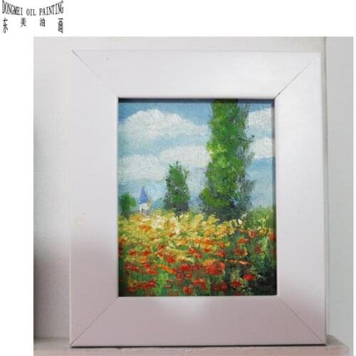 NEW 100% hand-painted oil painting on Small thin board Match framework high quality beautiful scenery DM-928004