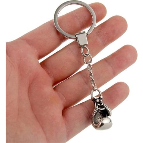 Cool Cute Boxing Gloves Key Ring For Women Bag Pendant Keychain Sport Men Key Chains Fist Boxer Jewelry Gifts Unisex Trinkets