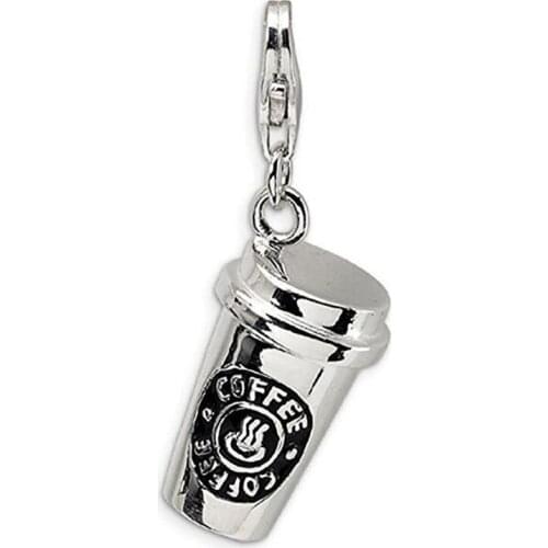 Fashion Hot Sale Trendy Necklace Pendant For Unisex COFFEE Cup Design Personality Jewelry Zinc Alloy Dropshipping