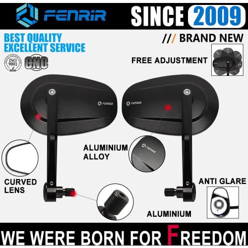 Motorcycle Bar End Mirror Handlebar for Yamaha MT07 MT09 MT10 XSR700 XSR900 XJ6 TDM TMAX XMAX SMAX FZ1 FZ6 FZ07 FZ09 FZ10 Ninken