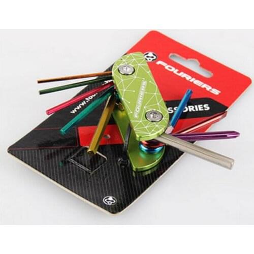 Fouriers Brand New 9-Piece tools Set Heat treatment steel 6150 tool / Nylon body Allen wrench 2mm, 2.5mm, 3mm, 4mm, 5mm, 6mm