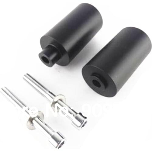 Pair Black Frame Slider Fairing Protectors No Cut For 2002-2003 Yamaha YZF R1 YZFR1