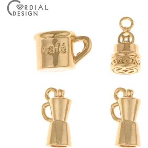 Cordial Design 50Pcs Jewelry Accessories/Hand Made/Pendant/Genuine Gold Plating/DIY Making/Jewelry Findings & Components/Charms