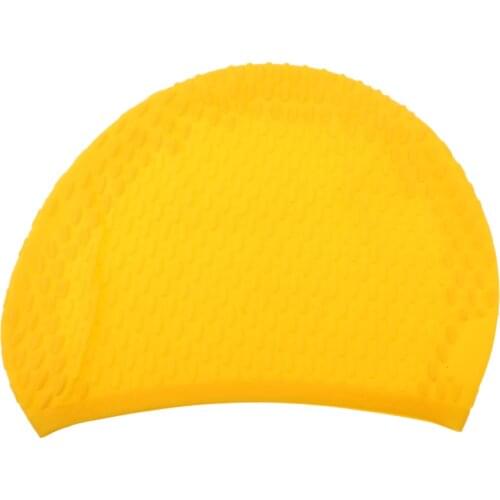 Premium Bubble Silicone Swimming Cap - Flexible, Durable and Resilient - Suitable for Men Women Adults Children Boys Girls