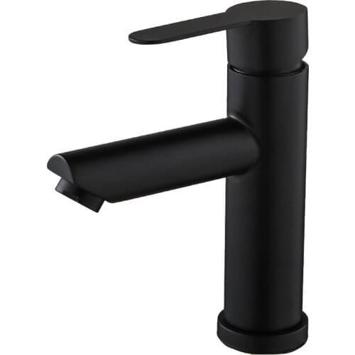 Basin Sink Bathroom Faucet Deck Mounted Hot Cold Water Basin Mixer Taps Matte Black Lavatory Sink Tap Crane With 2 Hoses