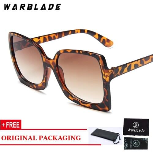 Oversize Leopard Print Square Sunglasses For Women Vintage Retro Sun Glasses Men 2020 New Luxury Brand Black Big Gradient Shades