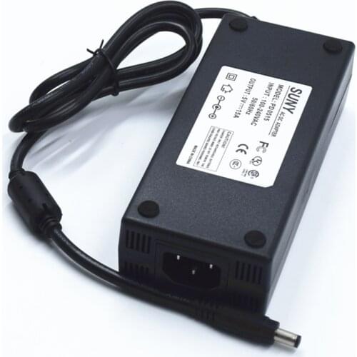 100-240Vac input 5V 15A Lighting transformer ,led power supply ,CE FCC Listed 5V 1-15A 75W driver with 5.5*2.1 ,5*5*2.5 dc port