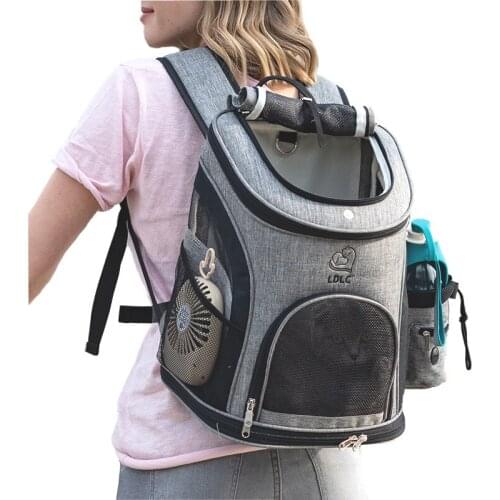 New Arrival Dog Bag Breathable Dog Backpack Outdoor Pet Bag Travel Novelty Portable Carrier Bags 31x25x39cm