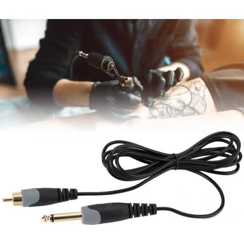 Rotary Tattoo Machine 2.25 meters Tattoo Clip Line Tattoo Hook Line Silicone RCA Plug Tattoo Machine Power Cord Permanent Make