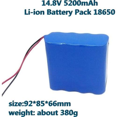 18650 High Quality 12V 14.8V 5200mAh Lithium Ion Battery 4S Li-ion Pouch Cell Rechargeable For Stage Light Audio Visual Torch
