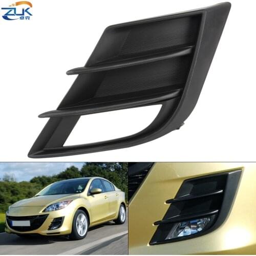 ZUK Front Bumper Fog Light Fog Lamp Cover For Mazda 3 Neo M3 BL 2009-2013 Foglight Garnish Trim Hood BCD2-50-C21 BCD2-50-C11