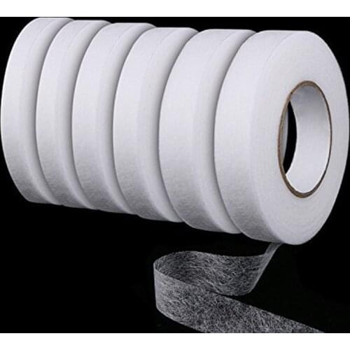 1Pc/pack Black White 100M Iron On Hemming Tapes Wonder Web Fusible Bonding Lace Trim Garment Sewing Accessories