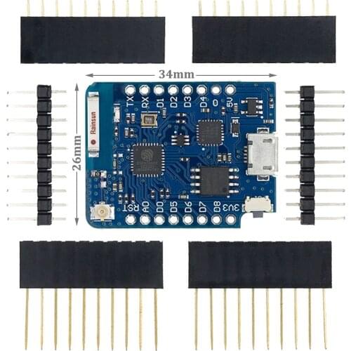 10PCS/LOT D1 mini Pro 4M bytes external antenna connector ESP8266 WIFI Module