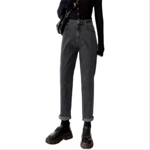 2021 Straight Pants Vintage High Waist Jeans Woman Boyfriends Womens Jeans Full Length Mom Jeans Cowboy Denim Pants