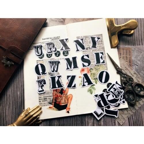 29PCS retro letter Sticker Decoration DIY Ablum Diary Scrapbooking Label Sticker Cute Stationery