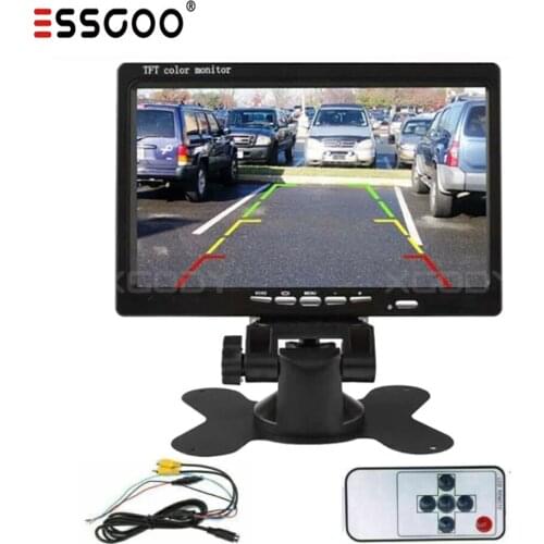 7 '' LCD Car Monitor Full-color Display For VCD GPS Car Rearview Camera PAL/NTSC Dual System 24V input 800 x 480 Remote Control