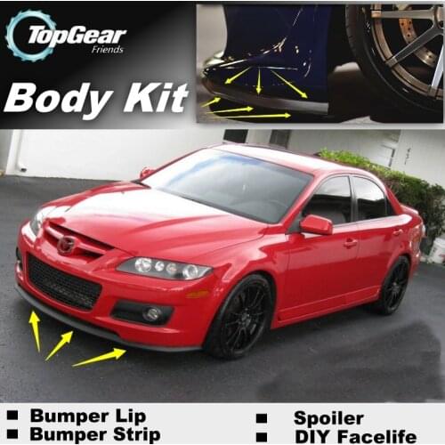 For Mazda 6 M6 MPS For Mazda6 Atenza Bumper Lip / Front Spoiler Deflector For TOPGear Friend Car Tuning / Body Kit / Strip Skirt