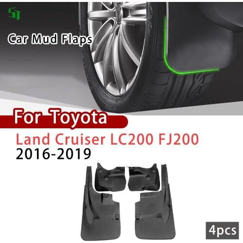 Fender for Toyota Land Cruiser LC200 FJ200 2016 2017 2018 2019 Mud Guard Flap Splash Flaps Mudguards Car Mud Flaps Accessories