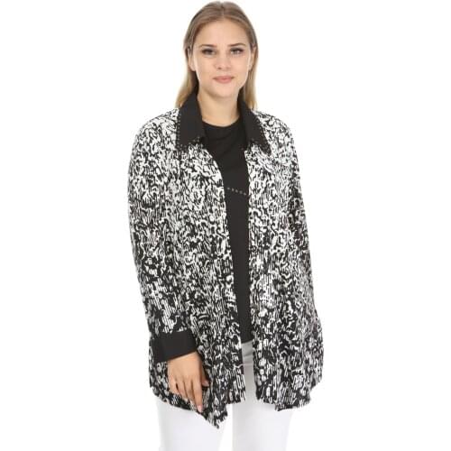 Hanezza Large Size Jacket Blouse Bilateral Suit
