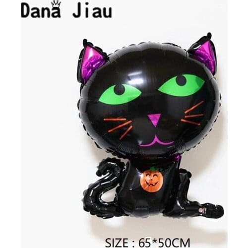 Halloween Party Classical Black Cat Balloons Foil Decorations Inflatable Toys Toy Animal Bithday Holiday Balls Supplies