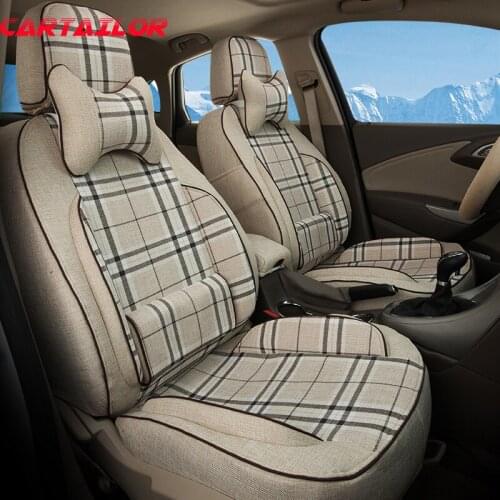 CARTAILOR Linen Cloth Car Seat Cover Set Fit for lexus nx200t nx200 nx300h Seat Covers for Car Seat Protector Black Car Styling