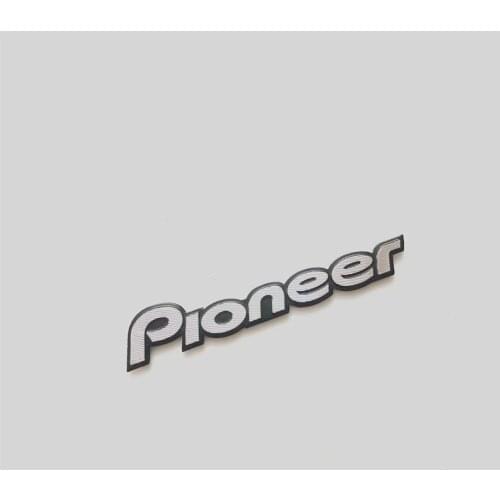1x 3D metal pioneer Aluminum Car steering wheel emblem sticker audio Speaker car stickers car styling badge logo decoration
