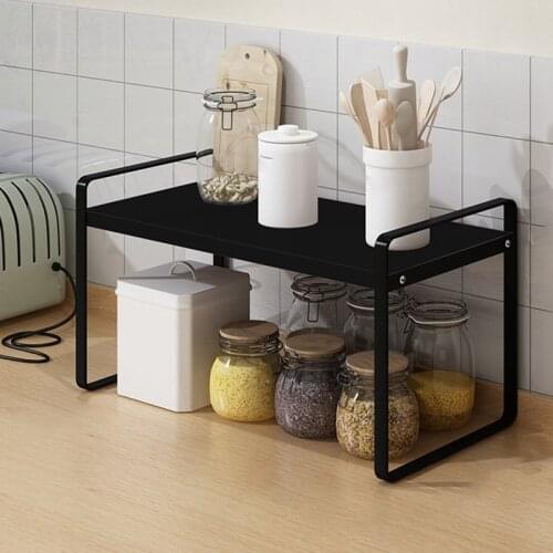 MLGB Countertop Organizer Cabinet Pantry Shelf Kitchen Organization Cupboard Stand Spice Rack Storage Shelves