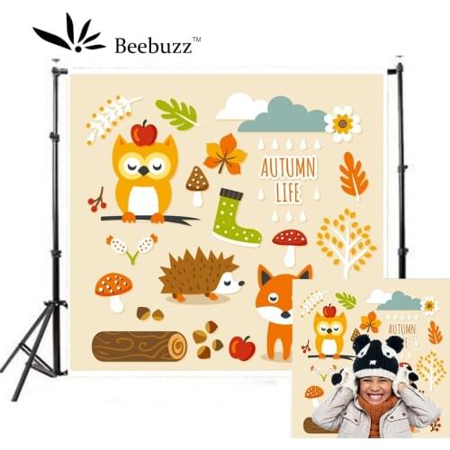 Cartoon Animals Child Party Photo Backgrounds Cartoon Photographic Backdrops for Photo Studio
