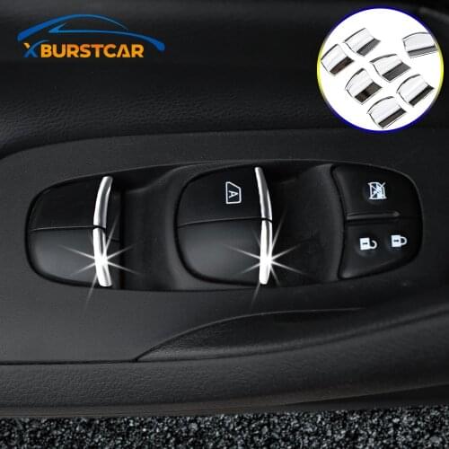 Car Windows Lift Cover Trim for Nissan X-Trail T32 Qashqai J11 Teana Altima Maxima Rogue Versa March Serena Juke Kicks Terra