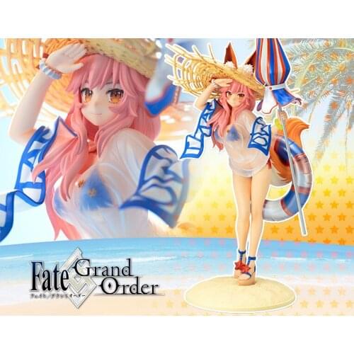 New Anime Fate/Grand Order Fgo Sexy Fox Wife Swimsuit Tamamo No Mae 5 Stars Caster Pvc Action Toy Figure Model Adult Brinquedo