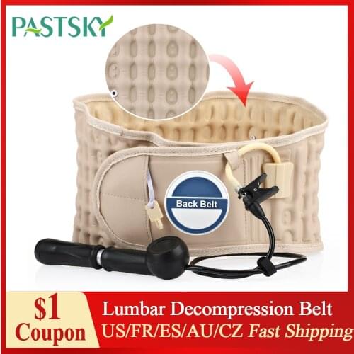 Lumbar Decompression Waist Belt Disc Herniation Correct Spinal Air Traction Support Belt Back Pain Relief Waist Massage Brace
