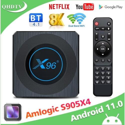 X96 X4 iptv box Smart TV Box Android 11.0 Amlogic S905X4 8K HD 2.4G&5G Dual Wifi BT4.1 Media Player x96x4 IPTV QHDTV Set top box