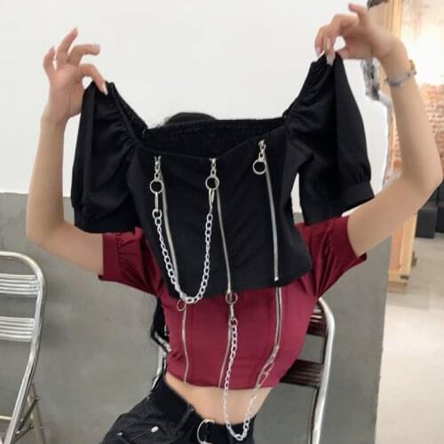 Женские укороченные футболки QWEEK China At AliExpress