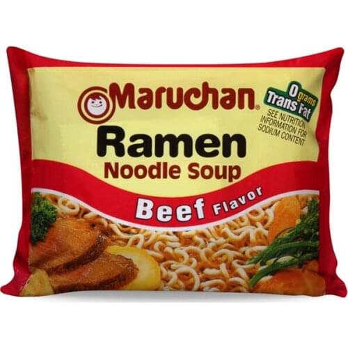 Ramen/Pizza Crust/Popcorn 3d Printed Pillow Case Polyester Decorative Pillowcases Throw Pillow Cover Foo