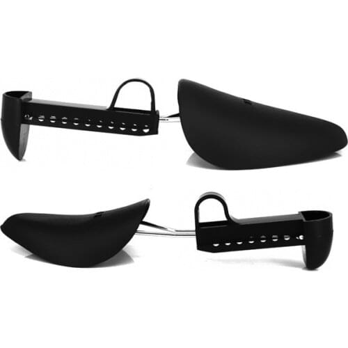 1 Pairs Practical Plastic Adjustable Length Men Shoe Trees Stretcher Boot Holder Organizers Black Shoe Tree for Men Shoe Racks