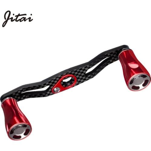 Jitai Fishing Reel Handle Carbon Fibre Aluminum Alloy Knob For Baitcasting Reel high qualityTackle Rocker Accessory