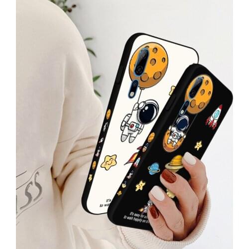 Planet Moon Silicone Cases For ZTE Axon 10 Pro A2020 Back Cover Matte Bag Coque For Nubia Play Red Magic 6 Pro 5G