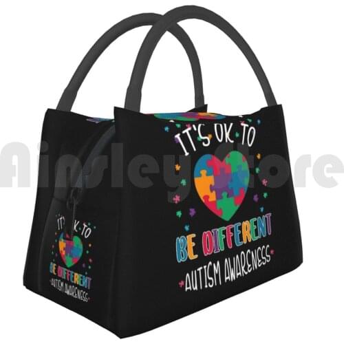Cooler Lunch Bag Picnic Bag Autism ItS Ok To Be Different Autism Gift Autism Granddaughter Autism Grandson Autism Son