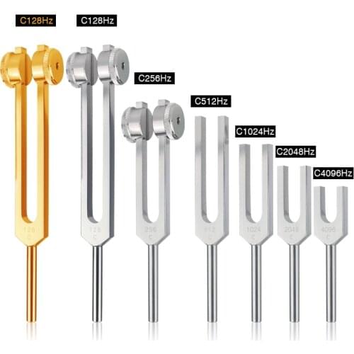 128Hz 256Hz 512Hz 1024Hz 2048Hz 4096Hz Nervous System Testing Medical Neurological Tuning Fork Sets for Sound Healing Therapy