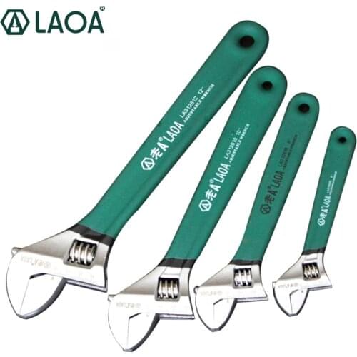 LAOA Non-slip Universal Technical Spanner Adjust Wrenches With Scale Stainless Steel Wrench Repail Tool