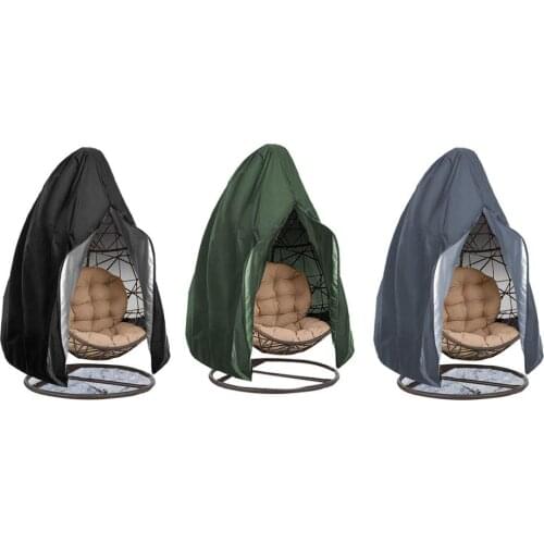 Waterproof Chair Cover Egg Swing Chair Dust Cover Protector With Zipper Protective Case Outdoor Patio Hanging Egg Chair Cover