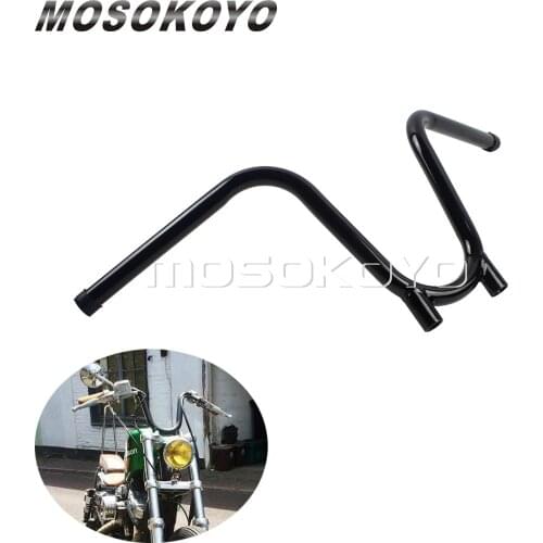 1" Handlebars 9.5" Rise U-Bend Bootlegger Handle Bar 25mm Bar for Harley Chopper Bobber Sportster Yamaha XS650 TX650